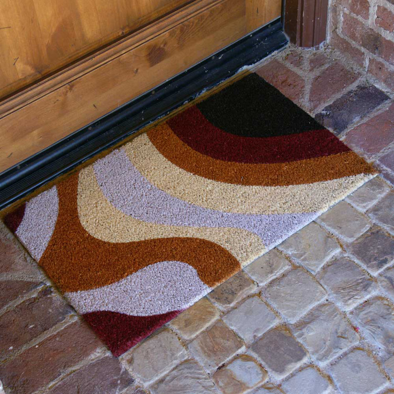 RubberCal, Inc. Streaks Modern Cool Door mat Wayfair